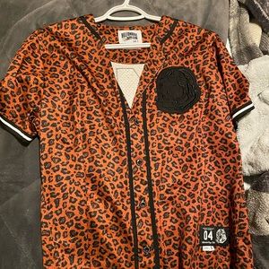 Billionaire Boys Club Jersey. size Mens small. Cheetah print